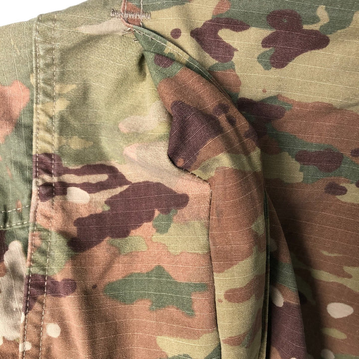 Authentic US military camouflage pattern Multicam camo ripstop military combat jacket, made in USA, size LARGE-SHORT, equivalent to men's L cotton Beige type Vintage Second Hand