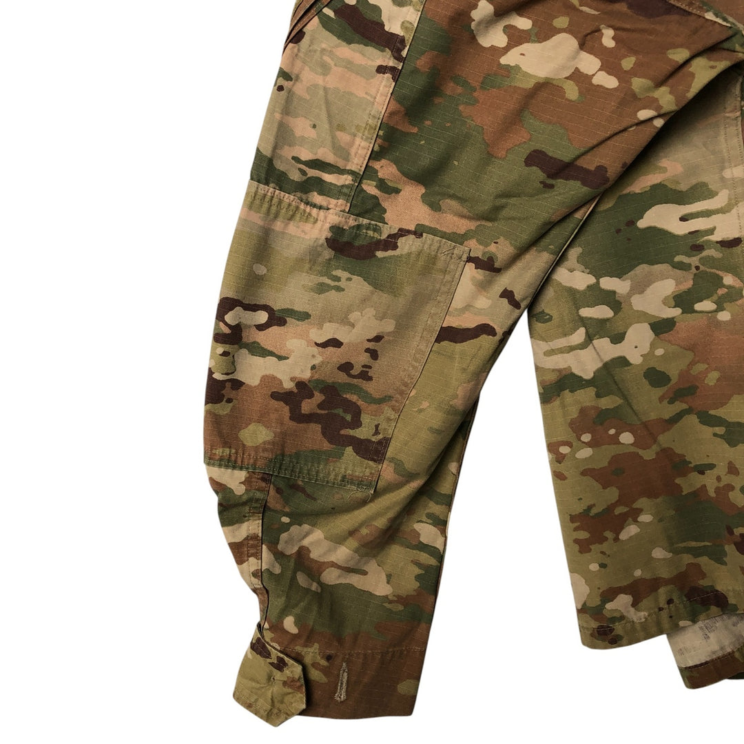Authentic US military camouflage pattern Multicam camo ripstop military combat jacket, made in USA, size LARGE-SHORT, equivalent to men's L cotton Beige type Vintage Second Hand