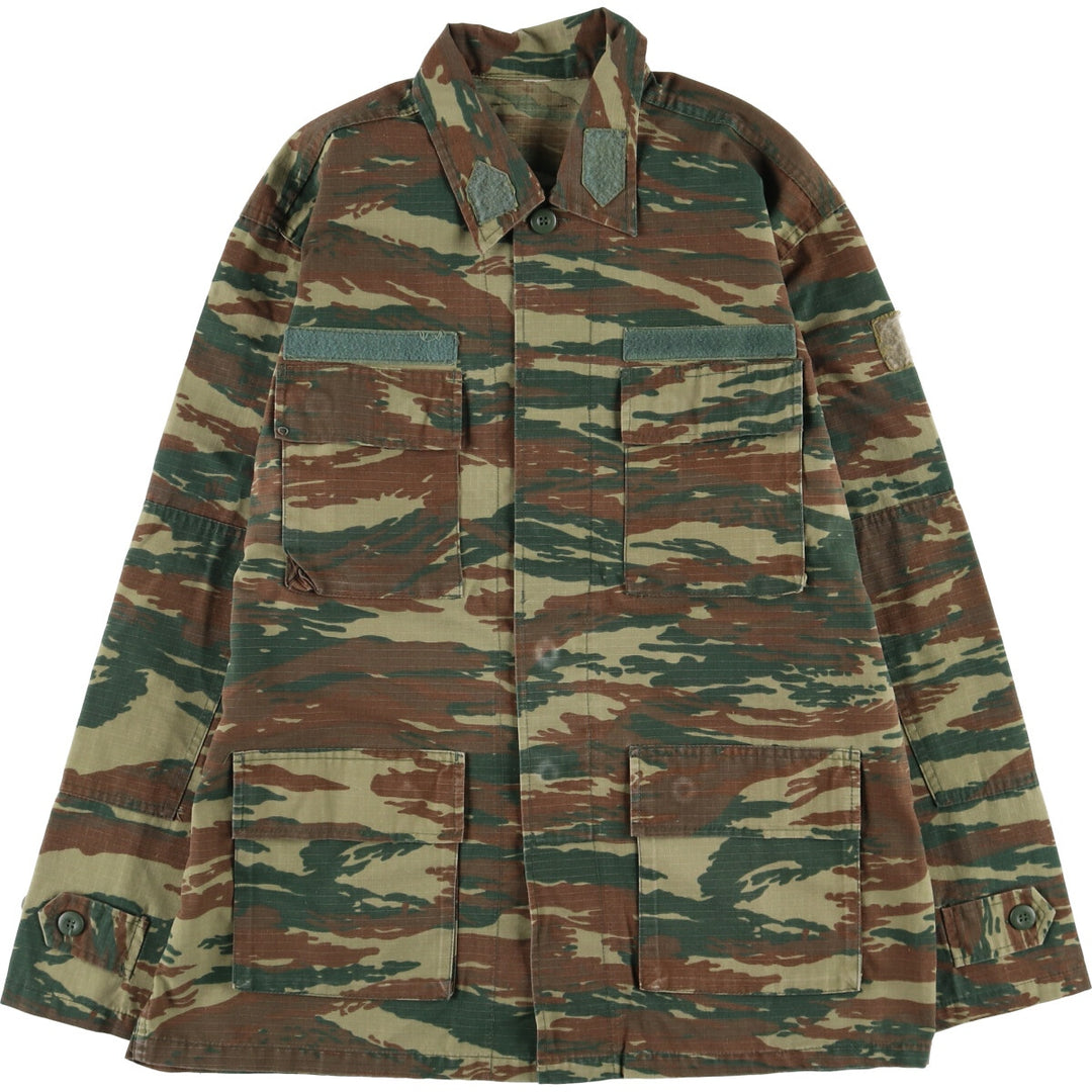 Camouflage Lizard Camo Ripstop Military Jacket, Men's Size L unclear Khaki type Vintage Second Hand