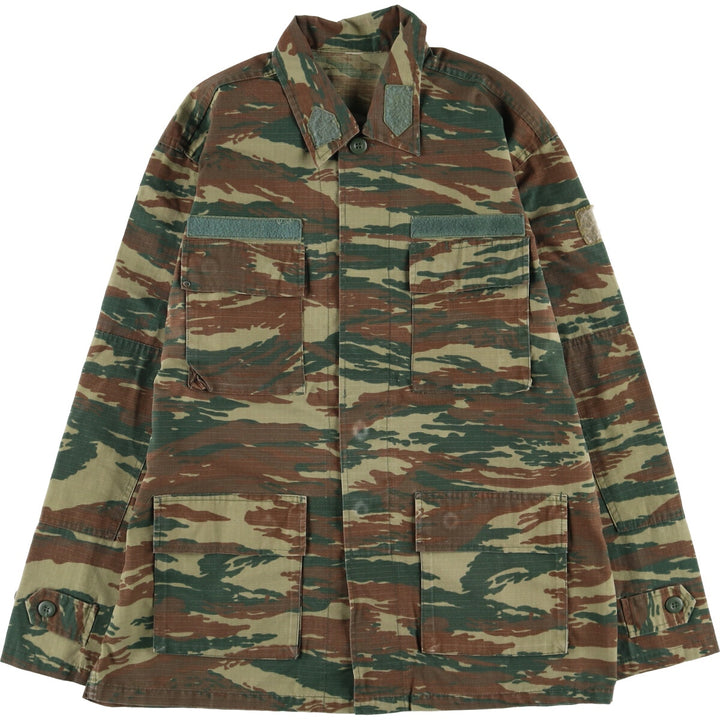 Camouflage Lizard Camo Ripstop Military Jacket, Men's Size L unclear Khaki type Vintage Second Hand