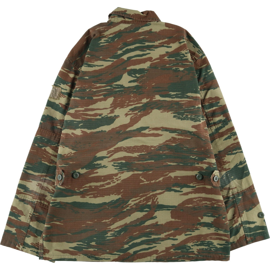Camouflage Lizard Camo Ripstop Military Jacket, Men's Size L unclear Khaki type Vintage Second Hand