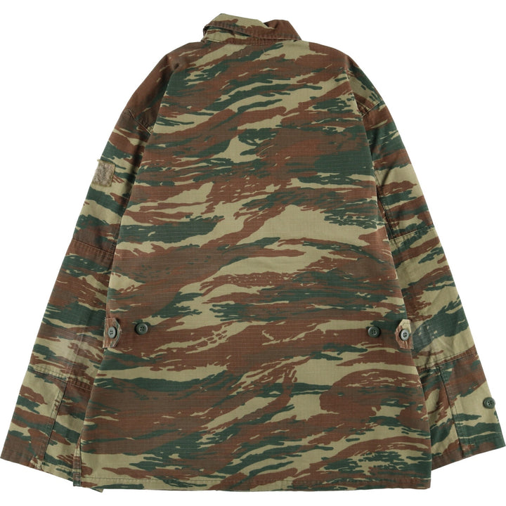 Camouflage Lizard Camo Ripstop Military Jacket, Men's Size L unclear Khaki type Vintage Second Hand
