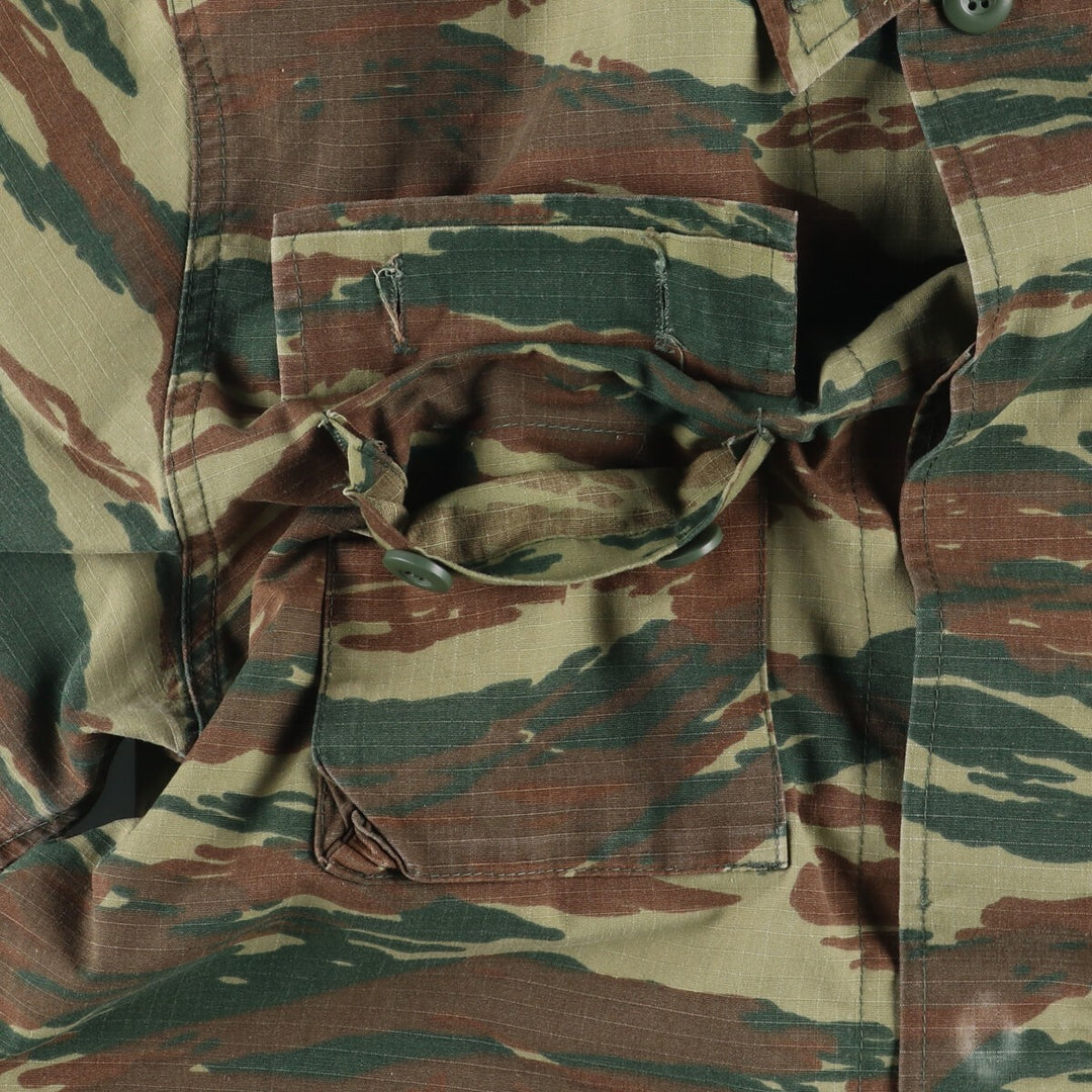 Camouflage Lizard Camo Ripstop Military Jacket, Men's Size L unclear Khaki type Vintage Second Hand