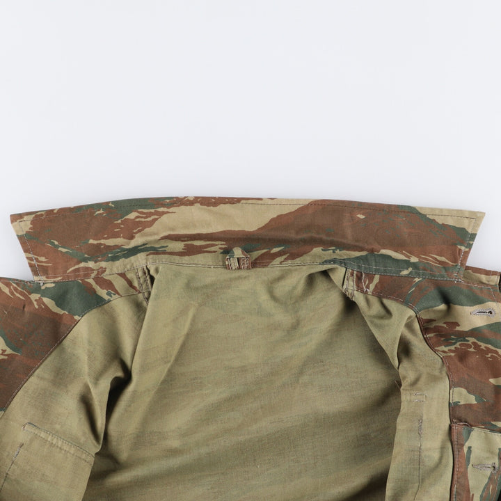 Camouflage pattern lizard camo military jacket, men's size L unclear Khaki type Vintage Second Hand