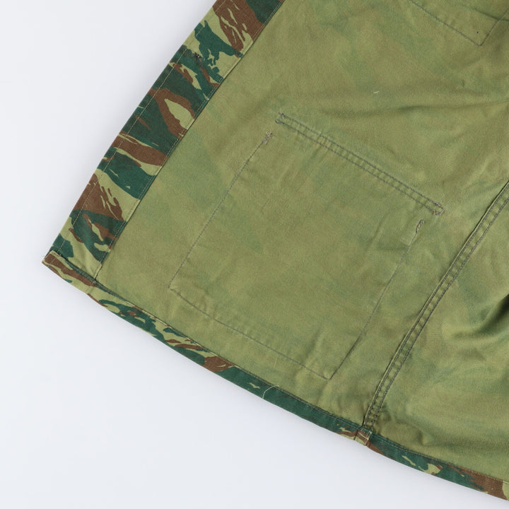 Greek Army Camouflage Pattern Lizard Camo Military Jacket, Men's Size XL unclear Khaki type Vintage Second Hand