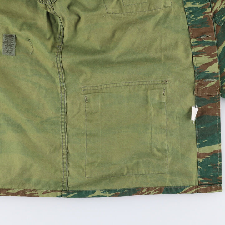 Greek Army Camouflage Pattern Lizard Camo Military Jacket, Men's Size XL unclear Khaki type Vintage Second Hand
