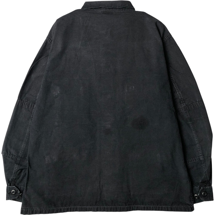 Civilian Tru-Spec Ripstop Military Jacket, Men's XL cotton black type Vintage Second Hand
