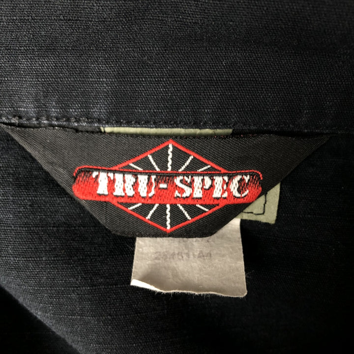 Civilian Tru-Spec Ripstop Military Jacket, Men's XL cotton black type Vintage Second Hand