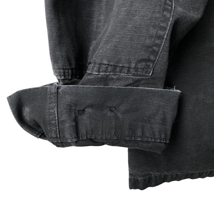 Civilian Tru-Spec Ripstop Military Jacket, Men's XL cotton black type Vintage Second Hand
