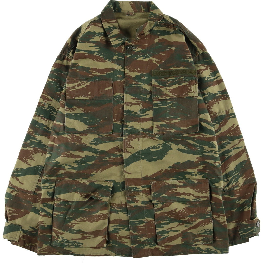 Camouflage Lizard Camo Military Jacket, Men's XL unclear Khaki type Vintage Second Hand