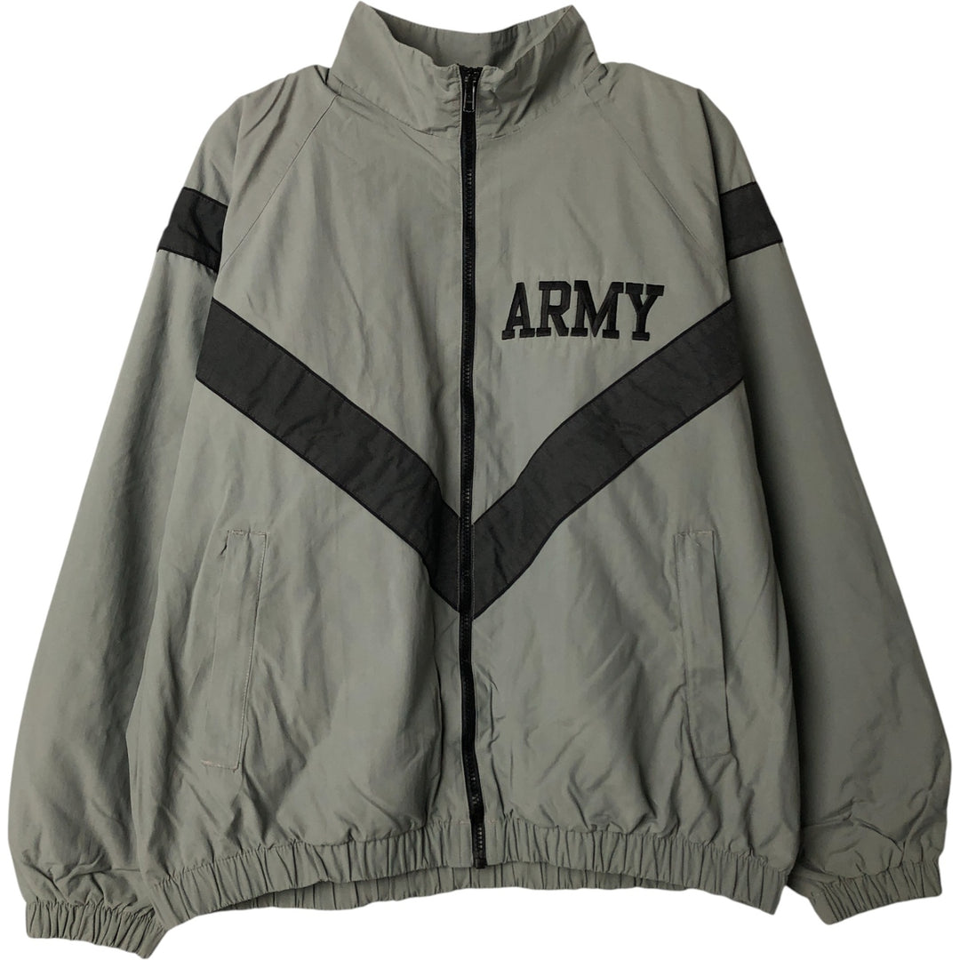 Authentic US Army PFU training jacket from the 2000s, made in the USA, large regular size, equivalent to men's size L. Nylon gray type Vintage Second Hand