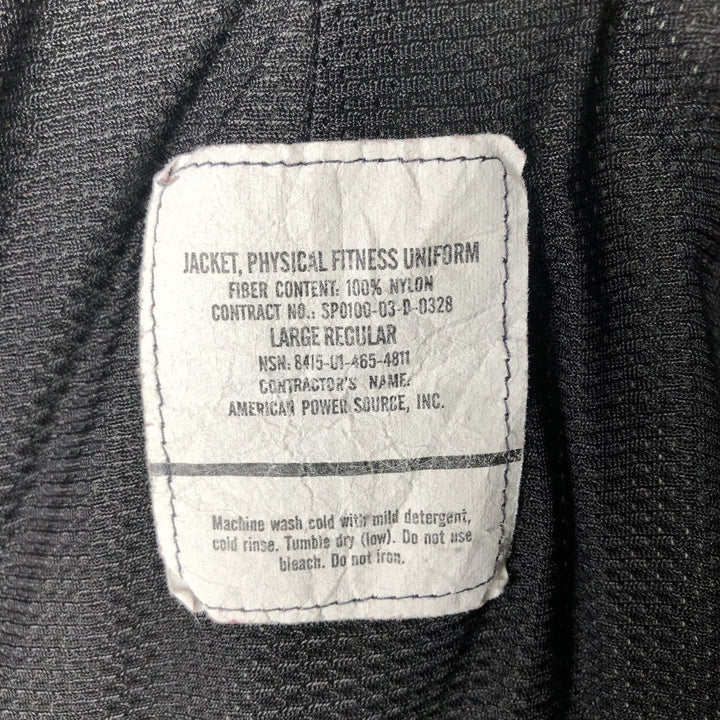 Authentic US Army PFU training jacket from the 2000s, made in the USA, large regular size, equivalent to men's size L. Nylon gray type Vintage Second Hand