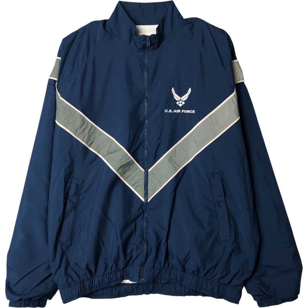 Authentic US Military USAIR Force PTU Training Jacket, Windbreaker, Made in USA, Small Regular, Men's Size Small polyester navy blue type Vintage Second Hand