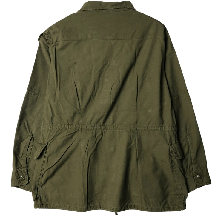 Canadian Army College Military Field Jacket, Made in Canada, Men's Size L Nylon Khaki type Vintage Second Hand