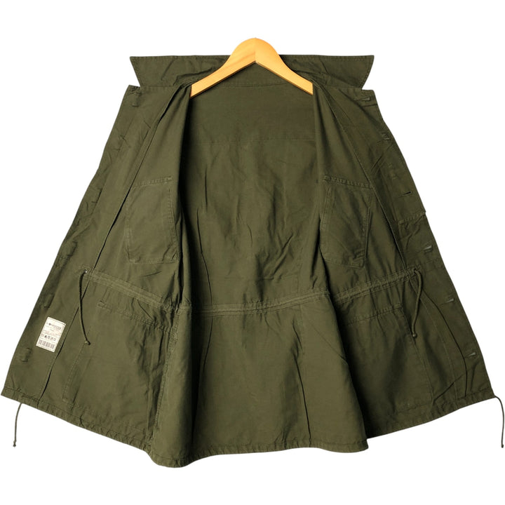 Canadian Army College Military Field Jacket, Made in Canada, Men's Size L Nylon Khaki type Vintage Second Hand