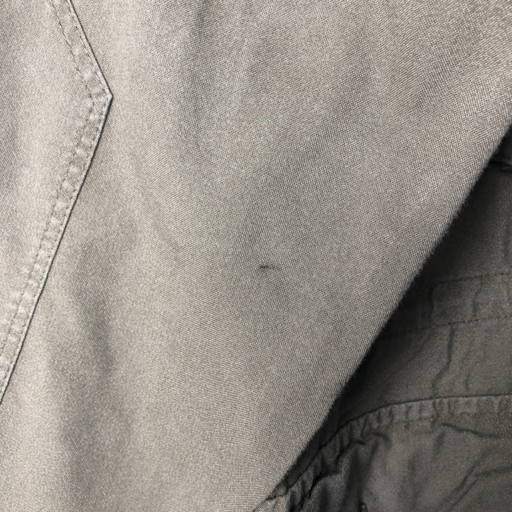 Canadian Army College Military Field Jacket, Made in Canada, Men's Size L Nylon Khaki type Vintage Second Hand