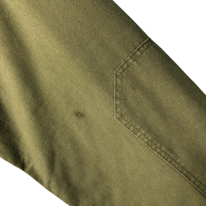 Canadian Army College Military Field Jacket, Made in Canada, Men's Size L Nylon Khaki type Vintage Second Hand