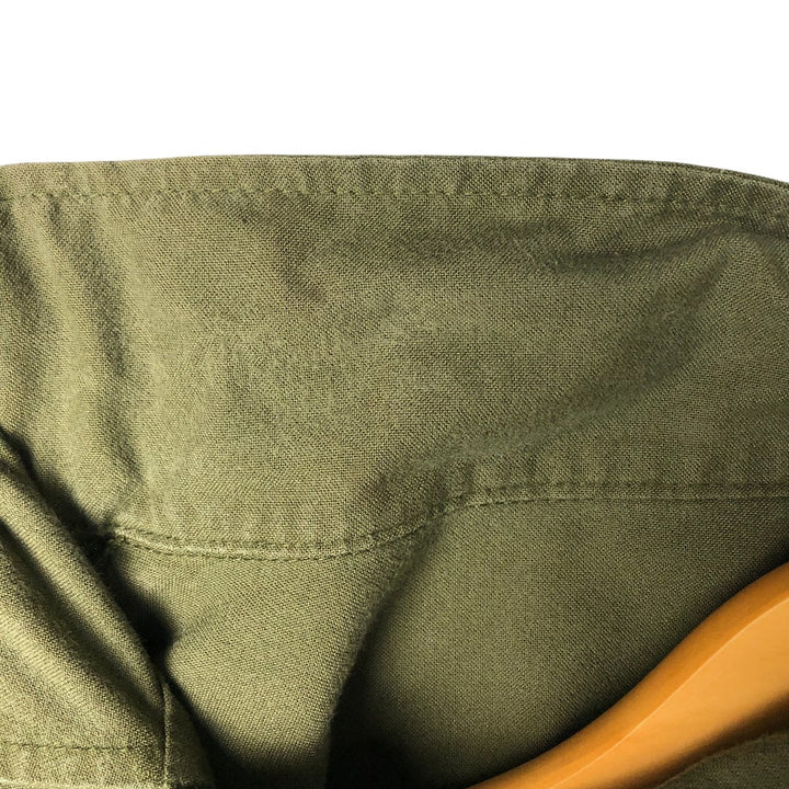 Canadian Army College Military Field Jacket, Made in Canada, Men's Size L Nylon Khaki type Vintage Second Hand