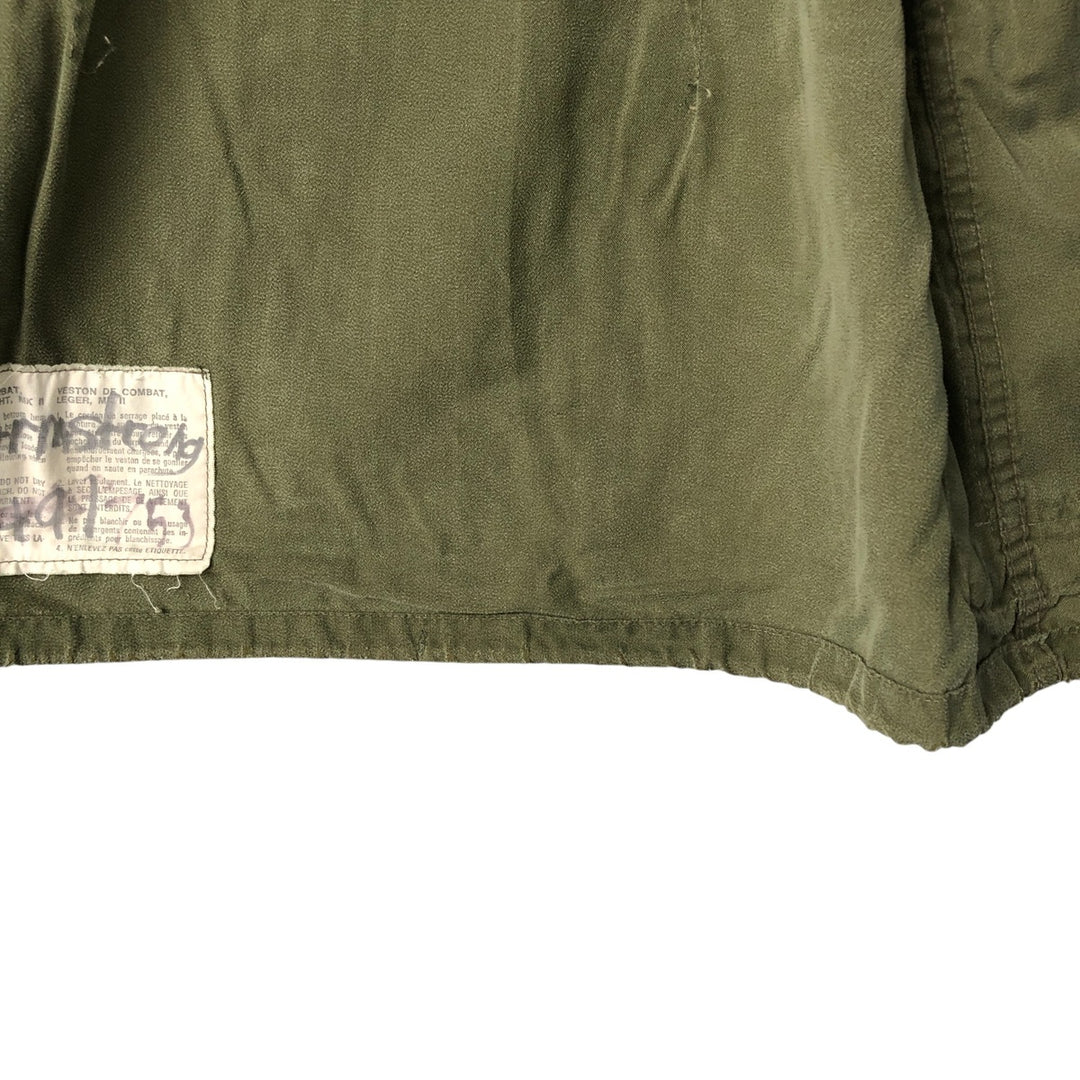Canadian Army MK-2 Military Combat Jacket 7042, Men's Size L unclear Khaki type Vintage Second Hand