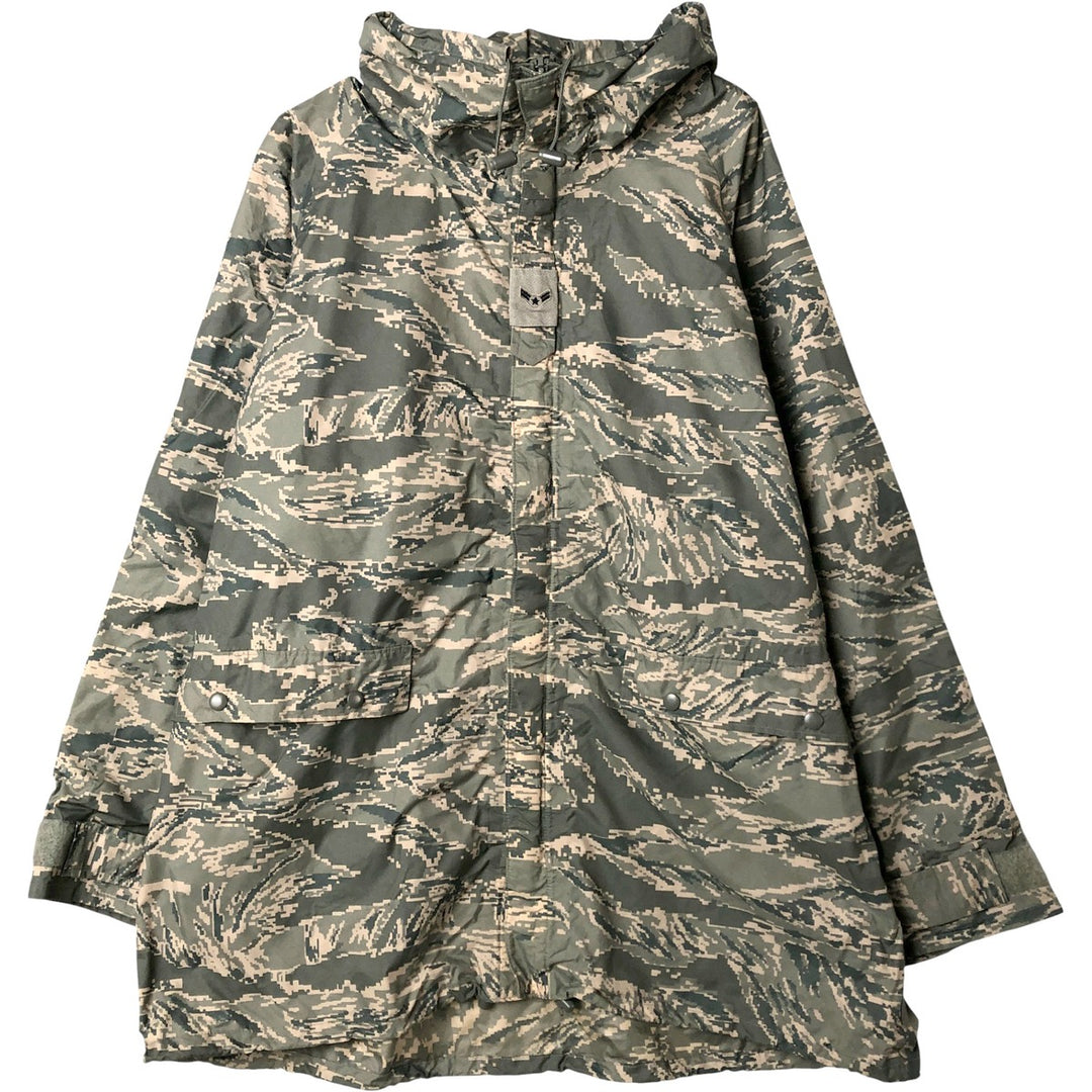 Authentic US military ABU Digital Tiger Camo Camouflage Rain Parka, Made in USA, Medium, Men's Size M unclear gray type Vintage Second Hand