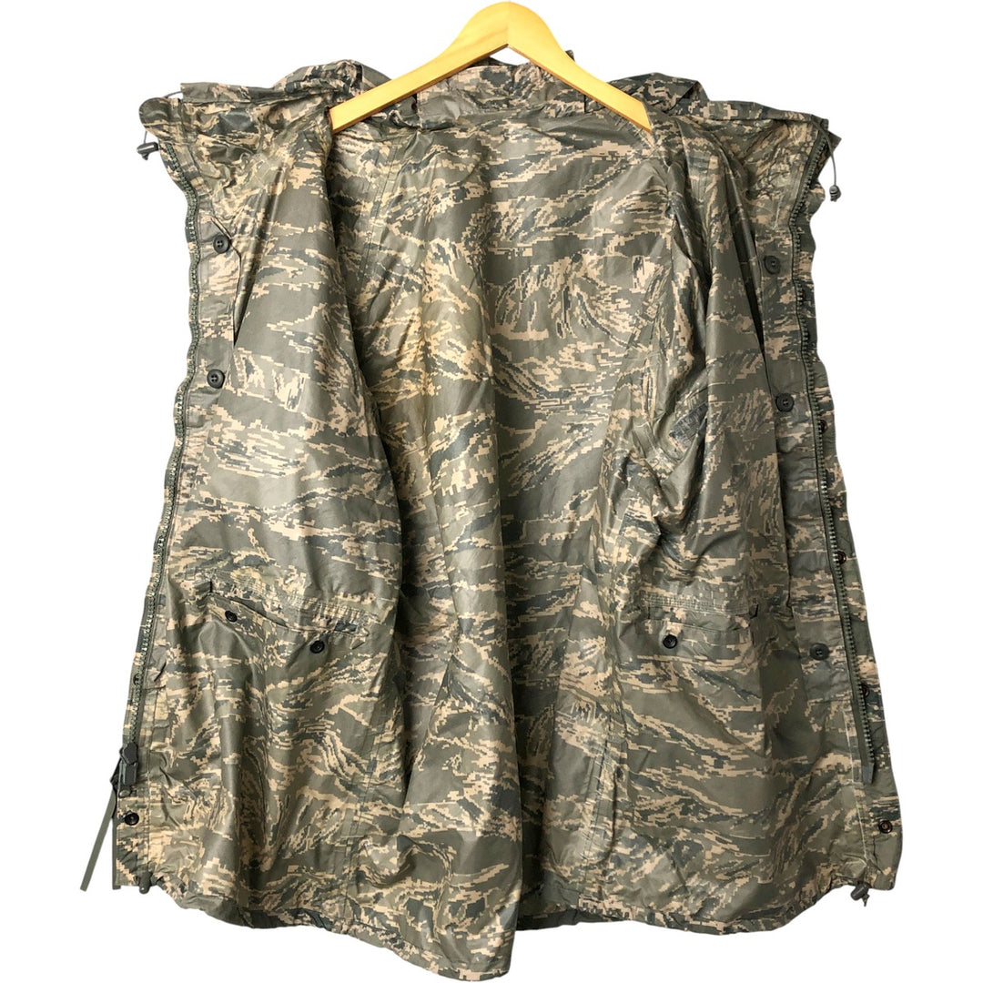 Authentic US military ABU Digital Tiger Camo Camouflage Rain Parka, Made in USA, Medium, Men's Size M unclear gray type Vintage Second Hand