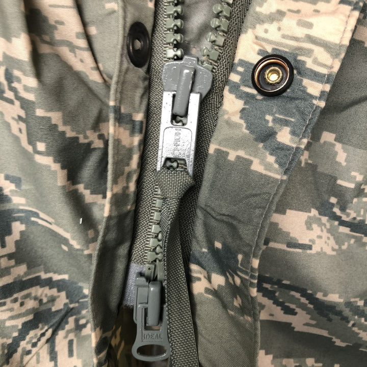 Authentic US military ABU Digital Tiger Camo Camouflage Rain Parka, Made in USA, Medium, Men's Size M unclear gray type Vintage Second Hand
