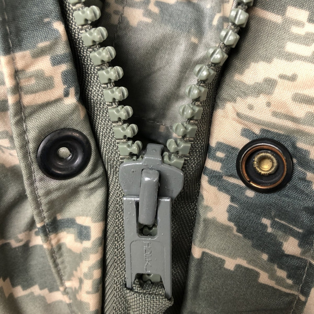Authentic US military ABU Digital Tiger Camo Camouflage Rain Parka, Made in USA, Medium, Men's Size M unclear gray type Vintage Second Hand