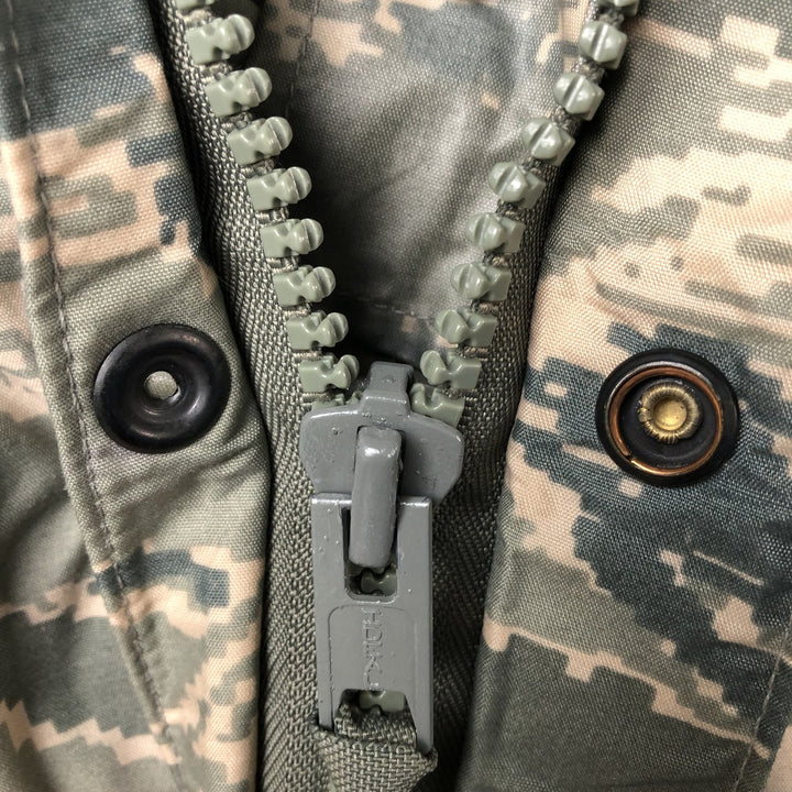 Authentic US military ABU Digital Tiger Camo Camouflage Rain Parka, Made in USA, Medium, Men's Size M unclear gray type Vintage Second Hand