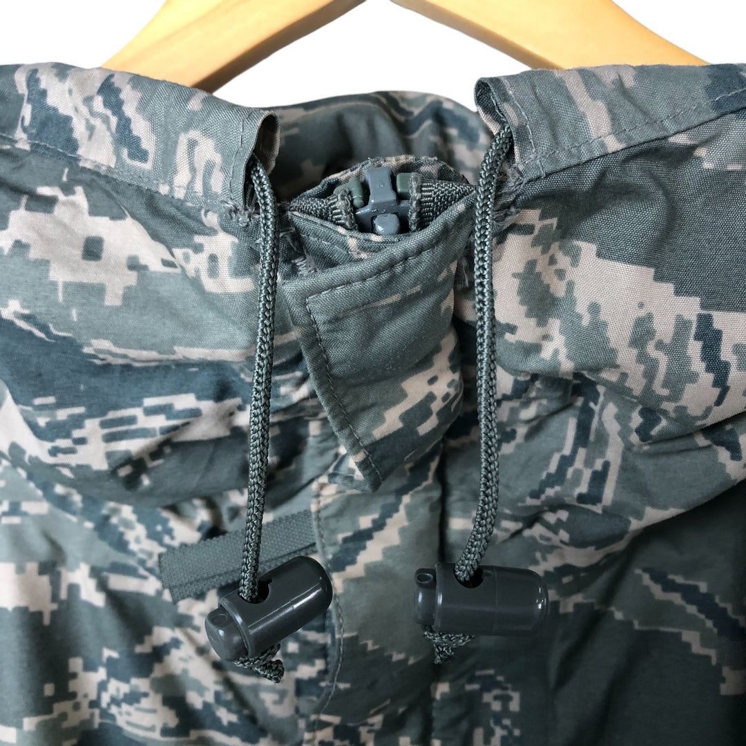 Authentic US military ABU Digital Tiger Camo Camouflage Rain Parka, Made in USA, Medium, Men's Size M unclear gray type Vintage Second Hand