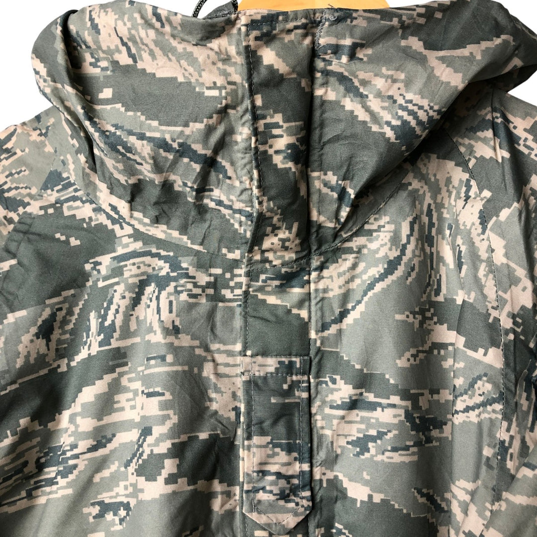 Authentic 2000'S US military ABU Digital Tiger Camo rain jacket, made in the USA, size X-Small (men's size XS). unclear gray type Vintage Second Hand