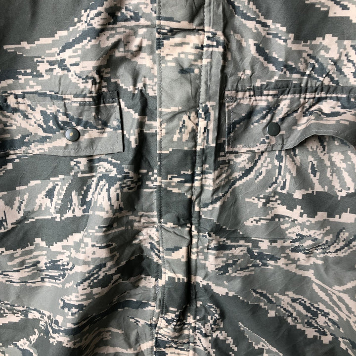 Authentic 2000'S US military ABU Digital Tiger Camo rain jacket, made in the USA, size X-Small (men's size XS). unclear gray type Vintage Second Hand