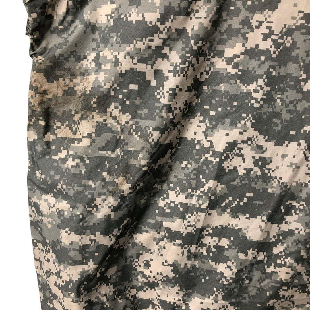 Authentic 2000'S US Military Camouflage Pattern ACU Digital Camo Military Rain Parka, Made in USA, Large, Men's Size L unclear Khaki type Vintage Second Hand