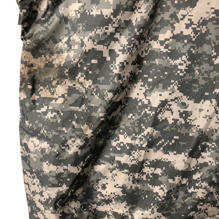 Authentic 2000'S US Military Camouflage Pattern ACU Digital Camo Military Rain Parka, Made in USA, Large, Men's Size L unclear Khaki type Vintage Second Hand