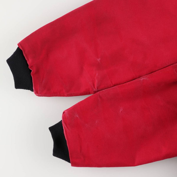 00'S Carhartt Active Jacket Duck Full Zip Parka Men's L size cotton red type Vintage Second Hand