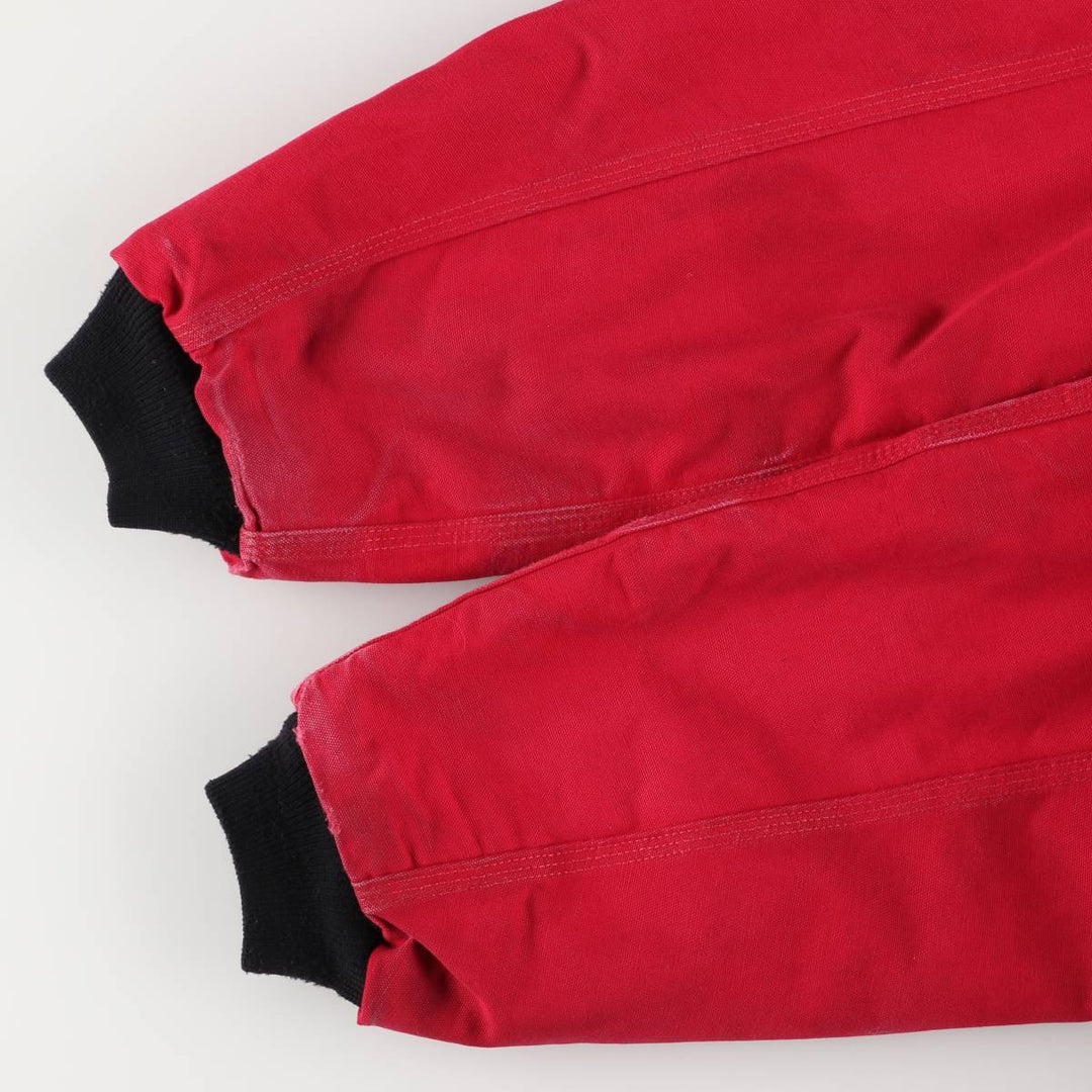 00'S Carhartt Active Jacket Duck Full Zip Parka Men's L size cotton red type Vintage Second Hand