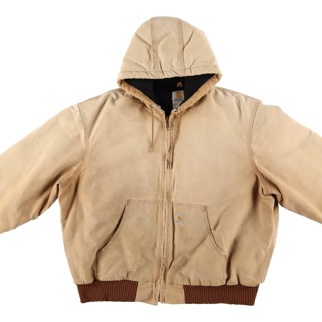 Big size Carhartt Active Jacket Duck Full Zip Parka Men's XXXL equivalent unclear Beige type Vintage Second Hand