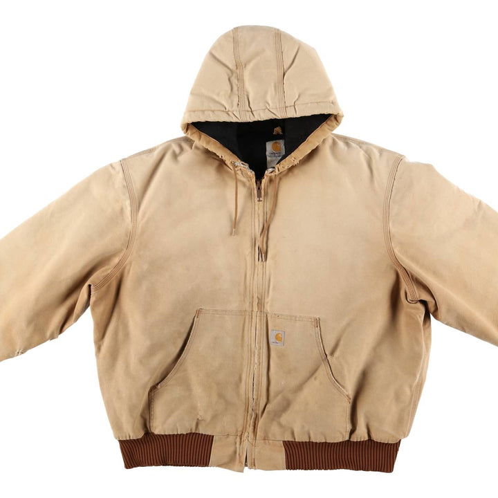 Big size Carhartt Active Jacket Duck Full Zip Parka Men's XXXL equivalent unclear Beige type Vintage Second Hand