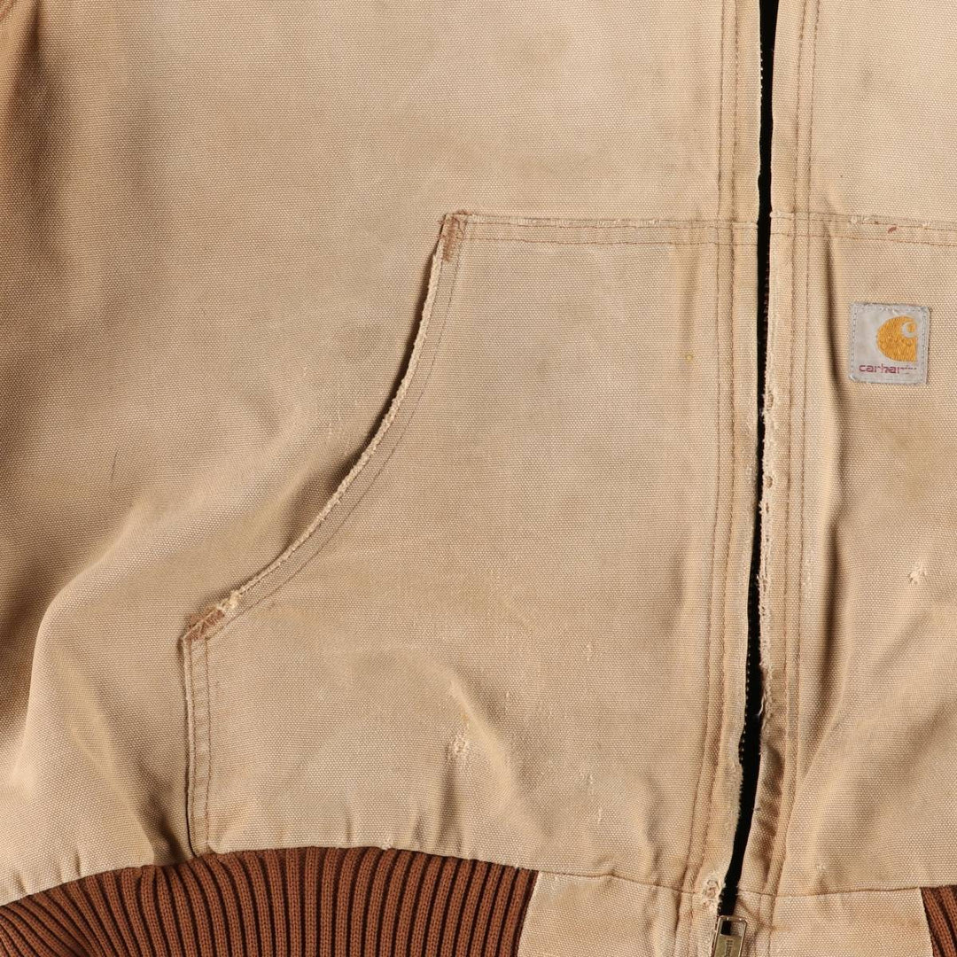 Big size Carhartt Active Jacket Duck Full Zip Parka Men's XXXL equivalent unclear Beige type Vintage Second Hand