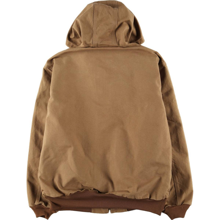 Carhartt Active Jacket Duck Full Zip Hoodie Men's XXL unclear Beige type Vintage Second Hand
