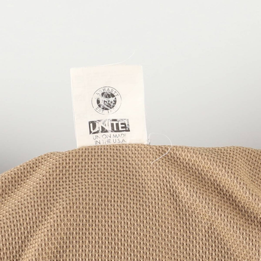 Carhartt Active Jacket Duck Full Zip Hoodie Men's XXL unclear Beige type Vintage Second Hand