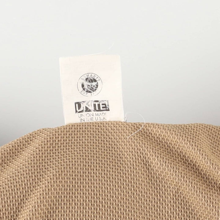 Carhartt Active Jacket Duck Full Zip Hoodie Men's XXL unclear Beige type Vintage Second Hand