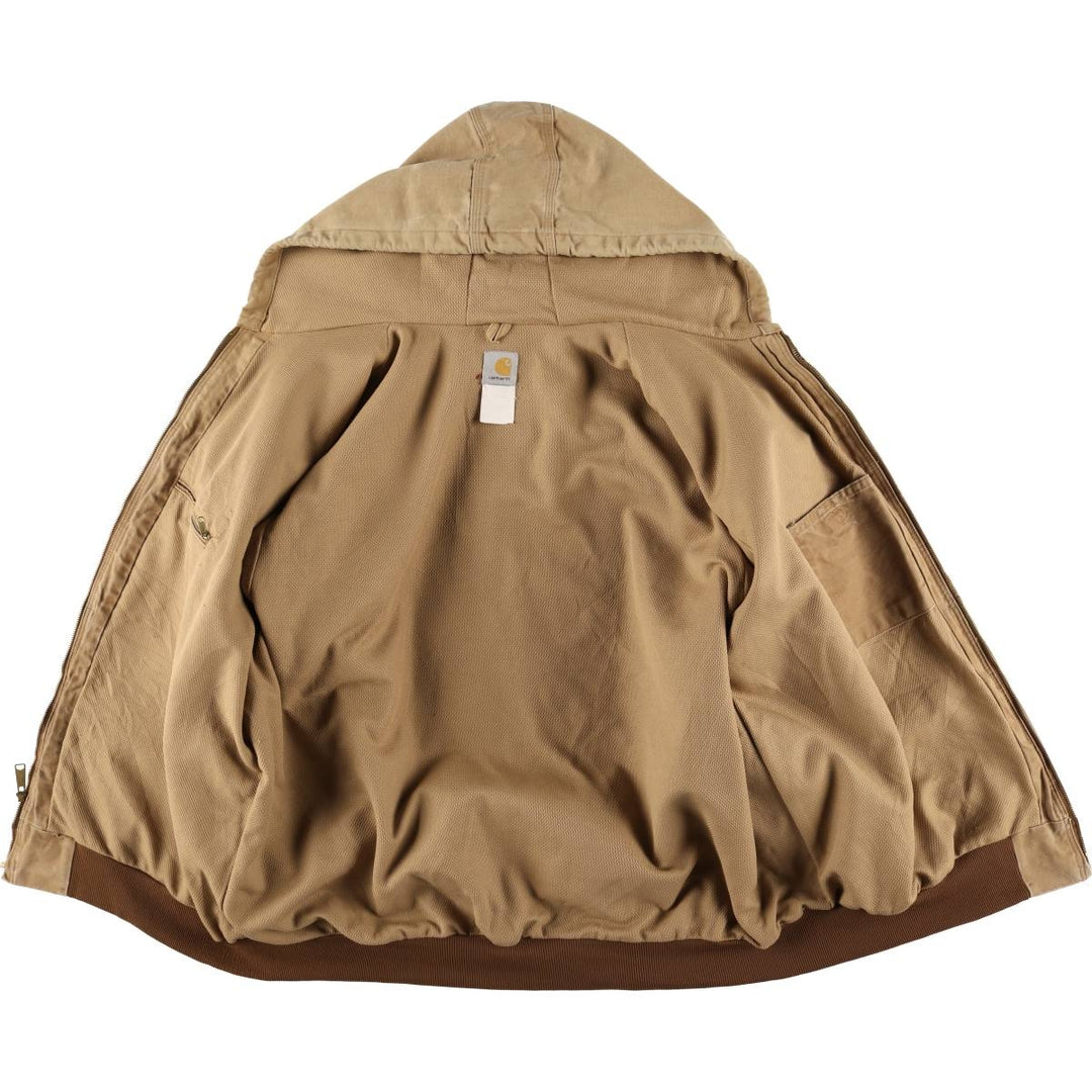 Carhartt Active Jacket, Duck Full-Zip Hoodie, Men's Size XXXXL unclear Beige type Vintage Second Hand