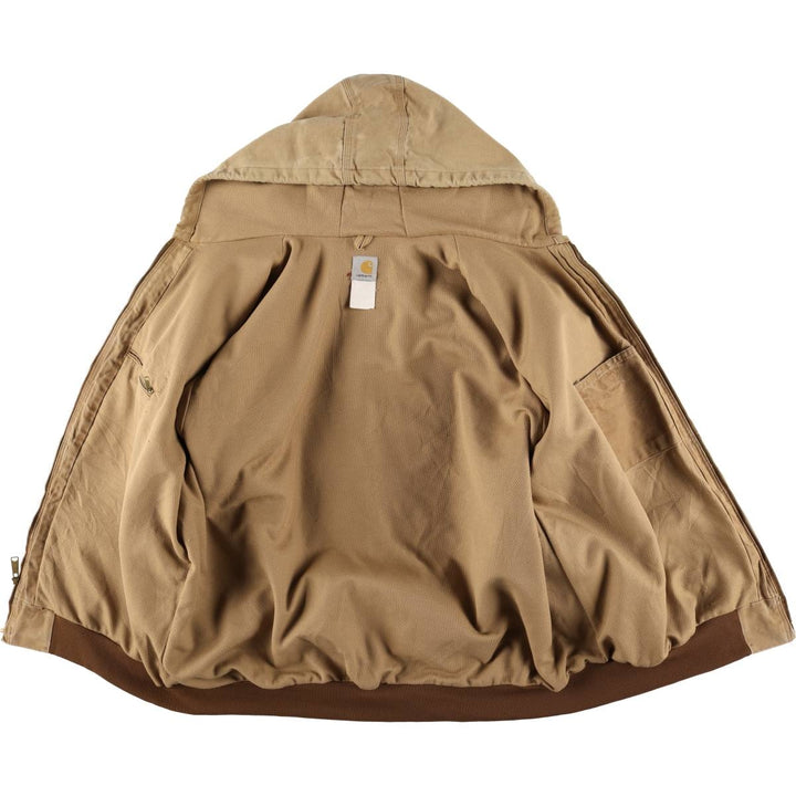 Carhartt Active Jacket, Duck Full-Zip Hoodie, Men's Size XXXXL unclear Beige type Vintage Second Hand