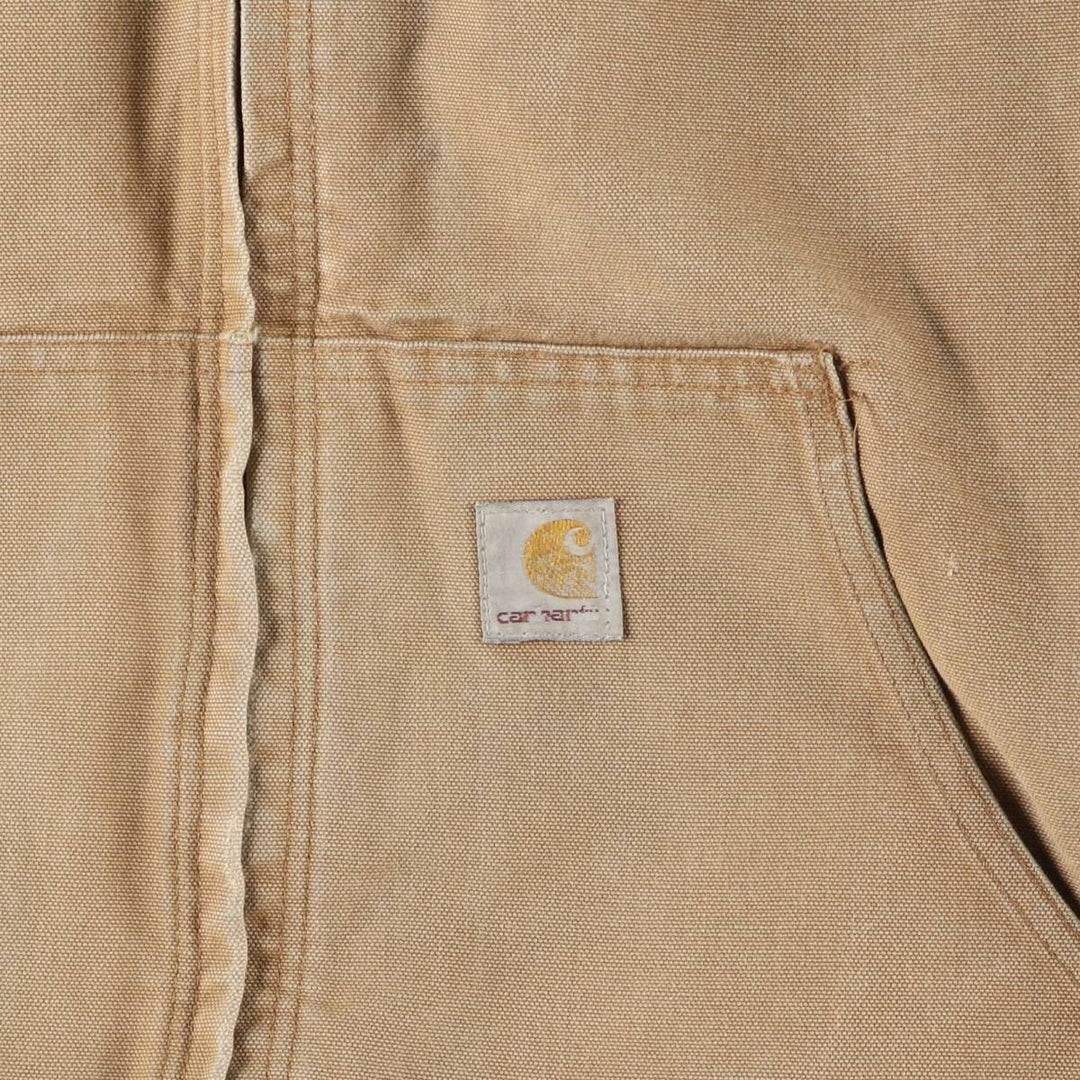 Carhartt Active Jacket, Duck Full-Zip Hoodie, Men's Size XXXXL unclear Beige type Vintage Second Hand