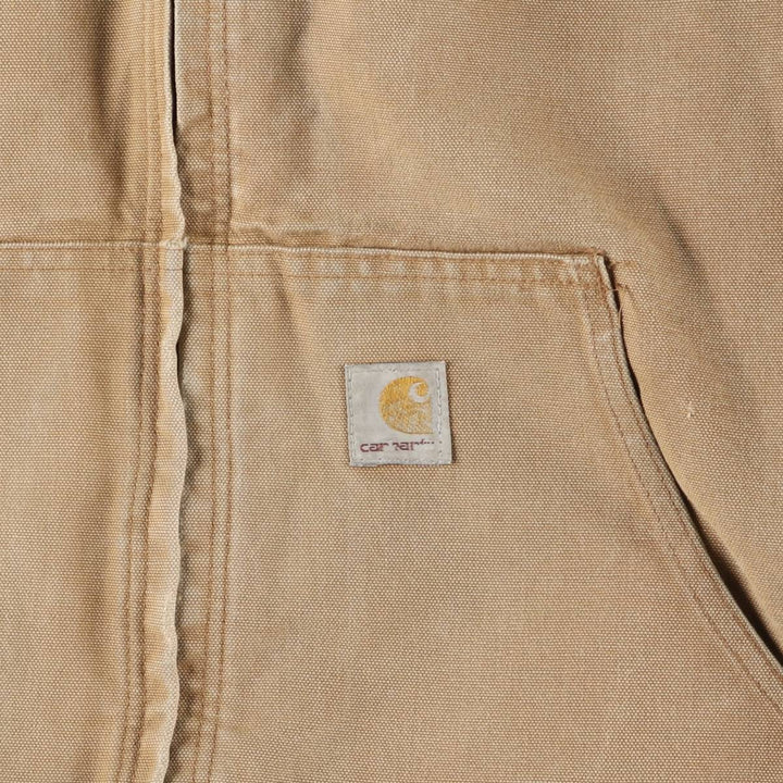Carhartt Active Jacket, Duck Full-Zip Hoodie, Men's Size XXXXL unclear Beige type Vintage Second Hand
