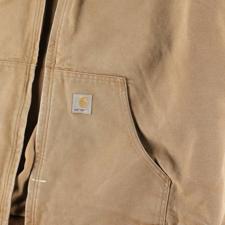 Carhartt Active Jacket, Duck Full-Zip Hoodie, Men's Size XXXXL unclear Beige type Vintage Second Hand
