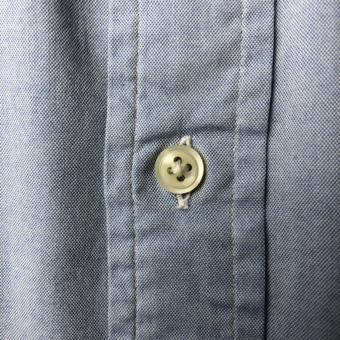 Ralph Lauren CUSTOM FIT long sleeve button down shirt, men's size L cotton Blue type light blue Vintage Second Hand