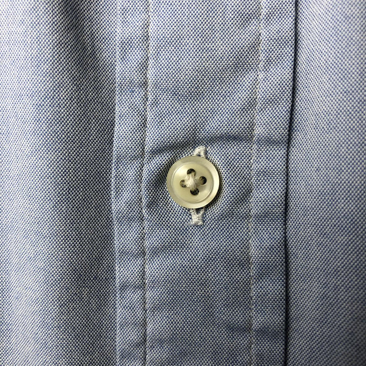 Ralph Lauren CUSTOM FIT long sleeve button down shirt, men's size L cotton Blue type light blue Vintage Second Hand