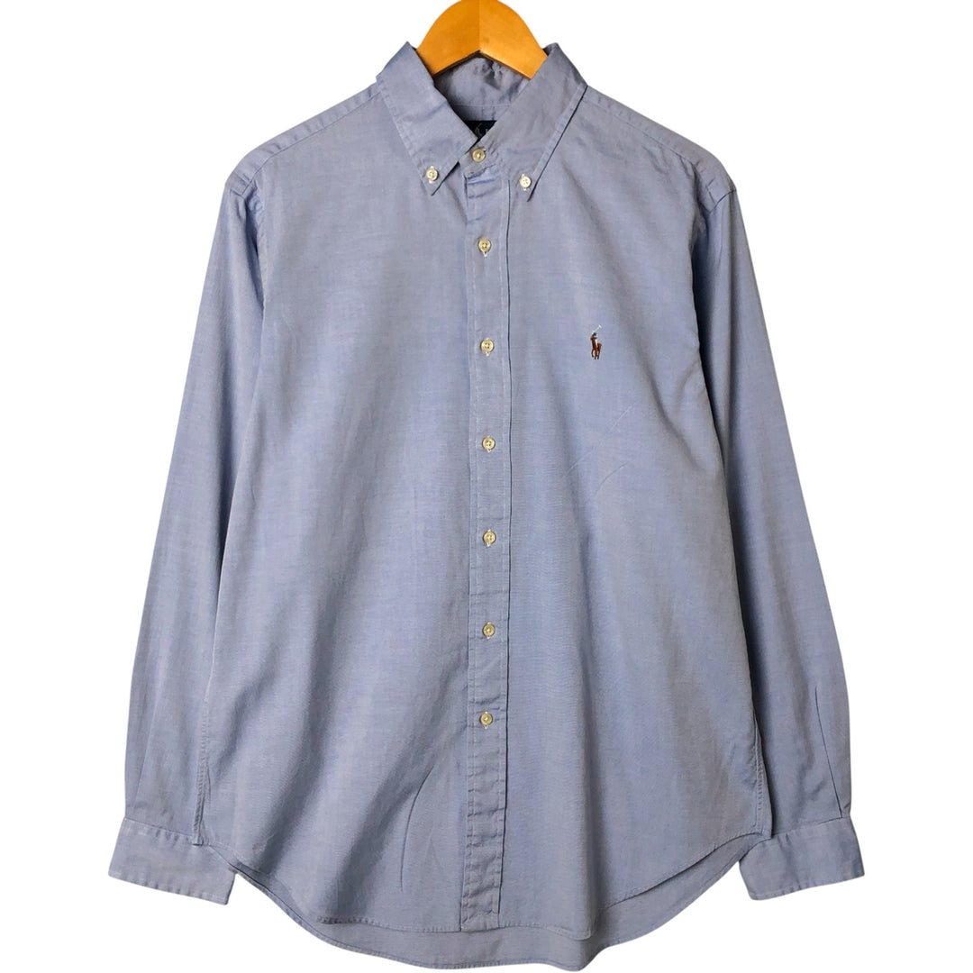 Ralph Lauren Classic Fit Long Sleeve Button Down Shirt, Men's Size L cotton Blue type light blue Vintage Second Hand