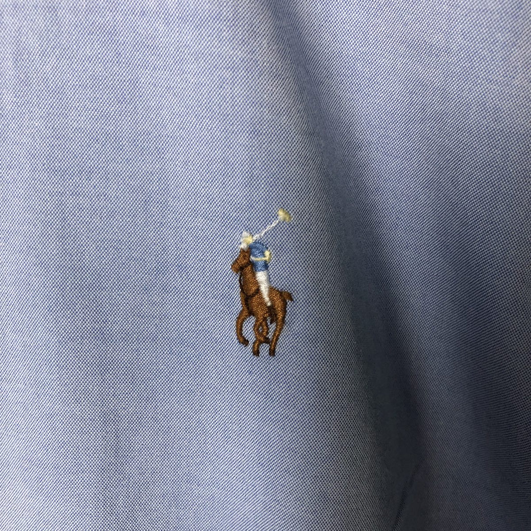 Ralph Lauren Classic Fit Long Sleeve Button Down Shirt, Men's Size L cotton Blue type light blue Vintage Second Hand